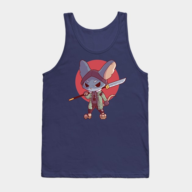 Nezumi Samurai Tank Top by gunyuloid